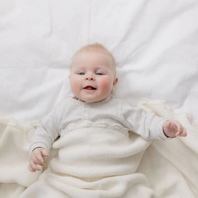 Fifi Ivory Baby Blanket Blanket Di Lusso 