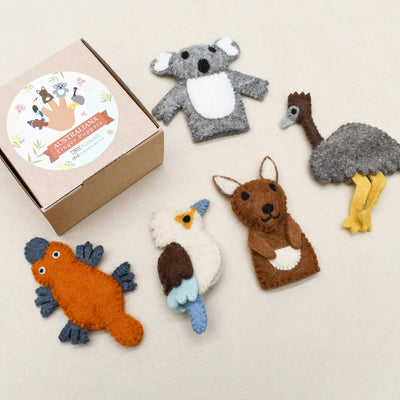 Finger Puppet Set - Australian Animals Finger Puppets Tara Treasures 