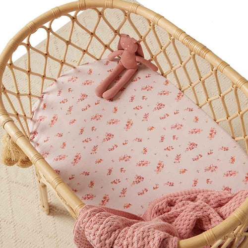 Snuggle Hunny - Organic Fitted Bassinet Sheet - Esther