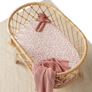 Snuggle Hunny - Organic Fitted Bassinet Sheet - Spring Floral