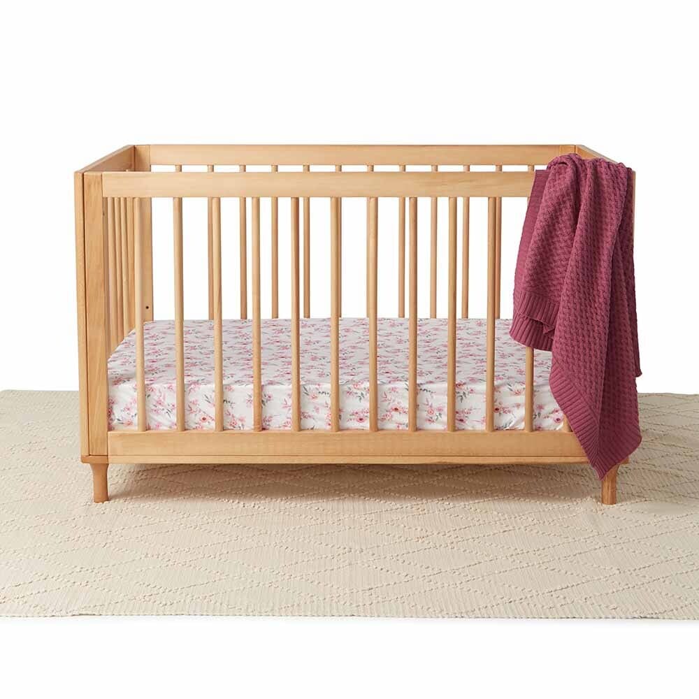 Fitted Cot Sheet - Camille Cot Sheet Snuggle Hunny Kids 