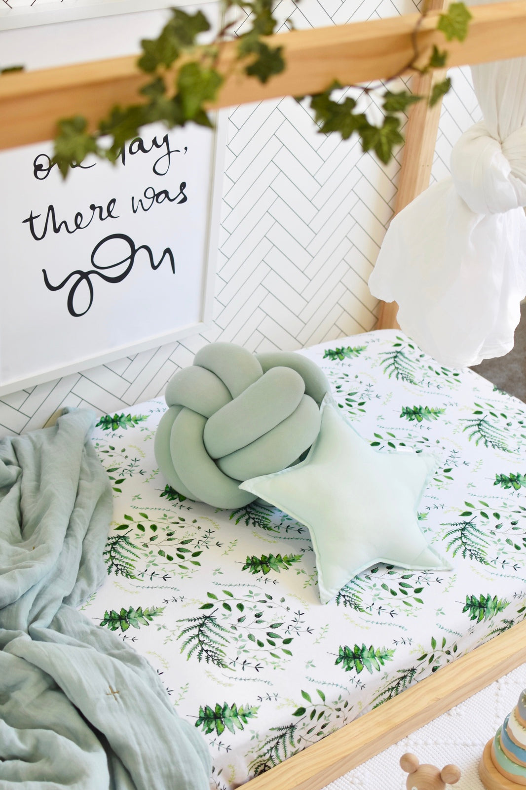 Fitted Cot Sheet - Enchanted Cot Sheet Snuggle Hunny Kids 
