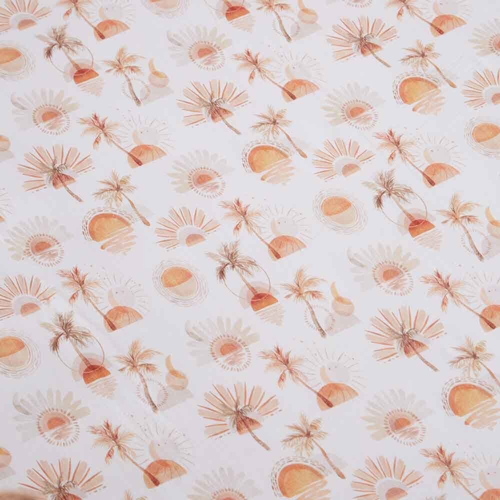 Fitted Cot Sheet - Paradise Cot Sheet Snuggle Hunny 