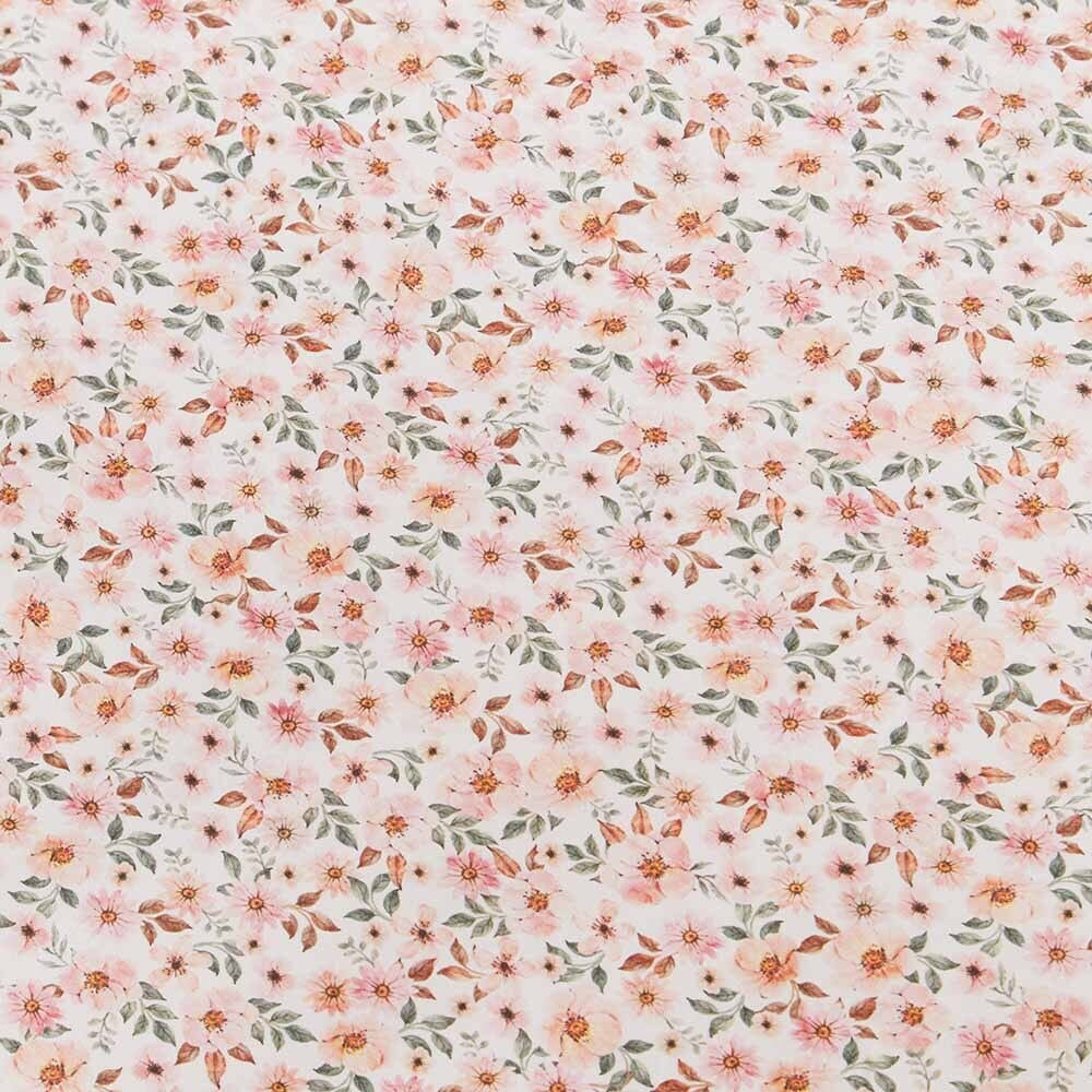Fitted Cot Sheet - Spring Floral Cot Sheet Snuggle Hunny Kids 