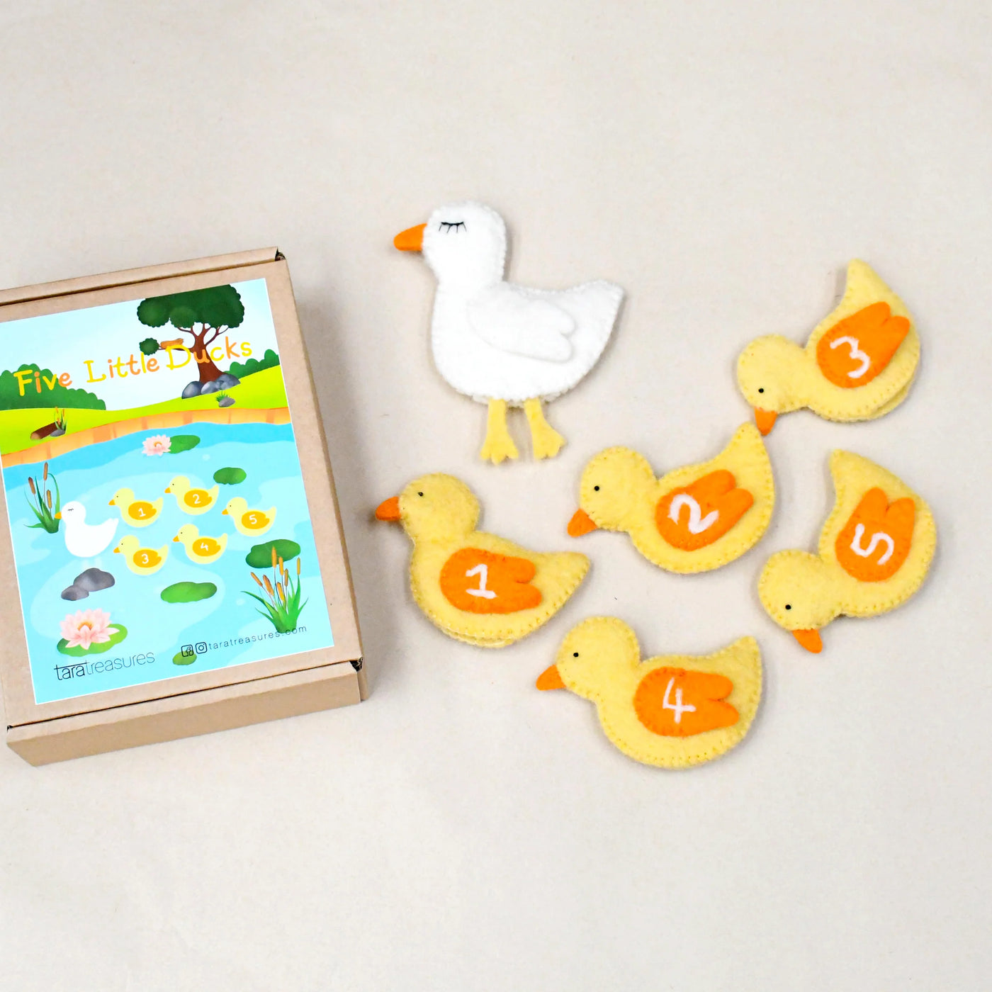 Tara Treasures Finger Puppets - Five Little Ducks