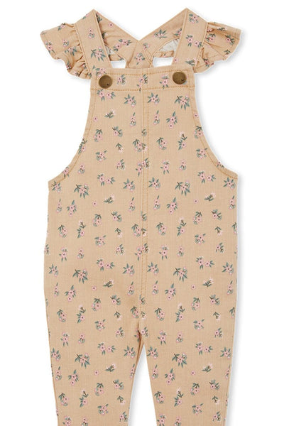 Floral Denim Frill Overall Overalls Milky 