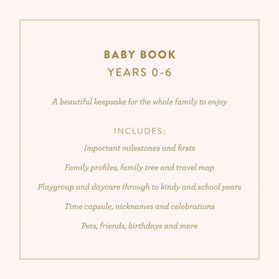 Fox & Fallow Baby Book - Rose Journal Fox & Fallow 