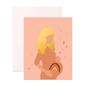 Fox & Fallow - Greeting Card Rainbow Baby