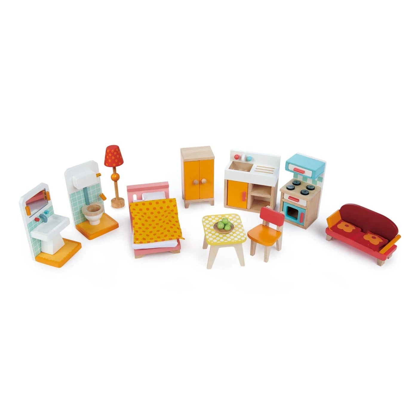 Foxtail Villa Wooden Doll House with Furniture SHOP Dollhouse Tender Leaf Toys 