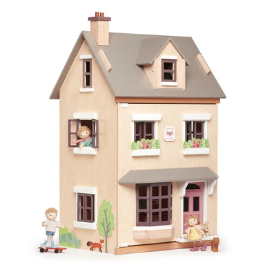 Foxtail Villa Wooden Doll House with Furniture SHOP Dollhouse Tender Leaf Toys 