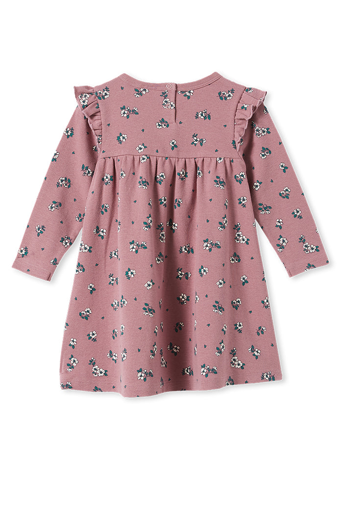 Gardenia Baby Dress- Mulberry Long Sleeve Dress Milky 