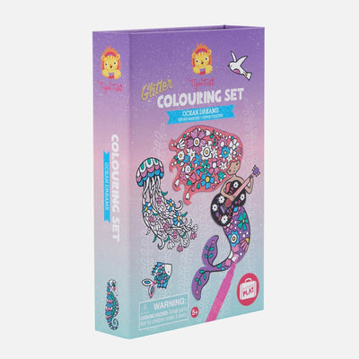 Glitter Colouring Set - Ocean Dreams Arts & Crafts Tiger Tribe 