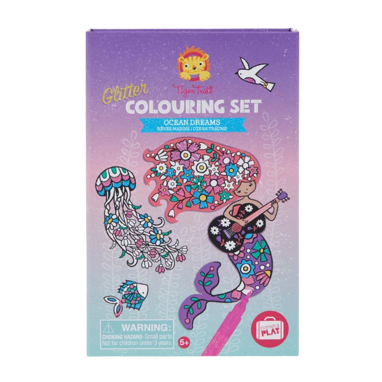 Glitter Colouring Set - Ocean Dreams Arts & Crafts Tiger Tribe 