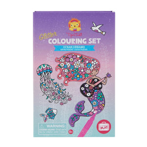 Tiger Tribe - Glitter Colouring Set | Ocean Dreams