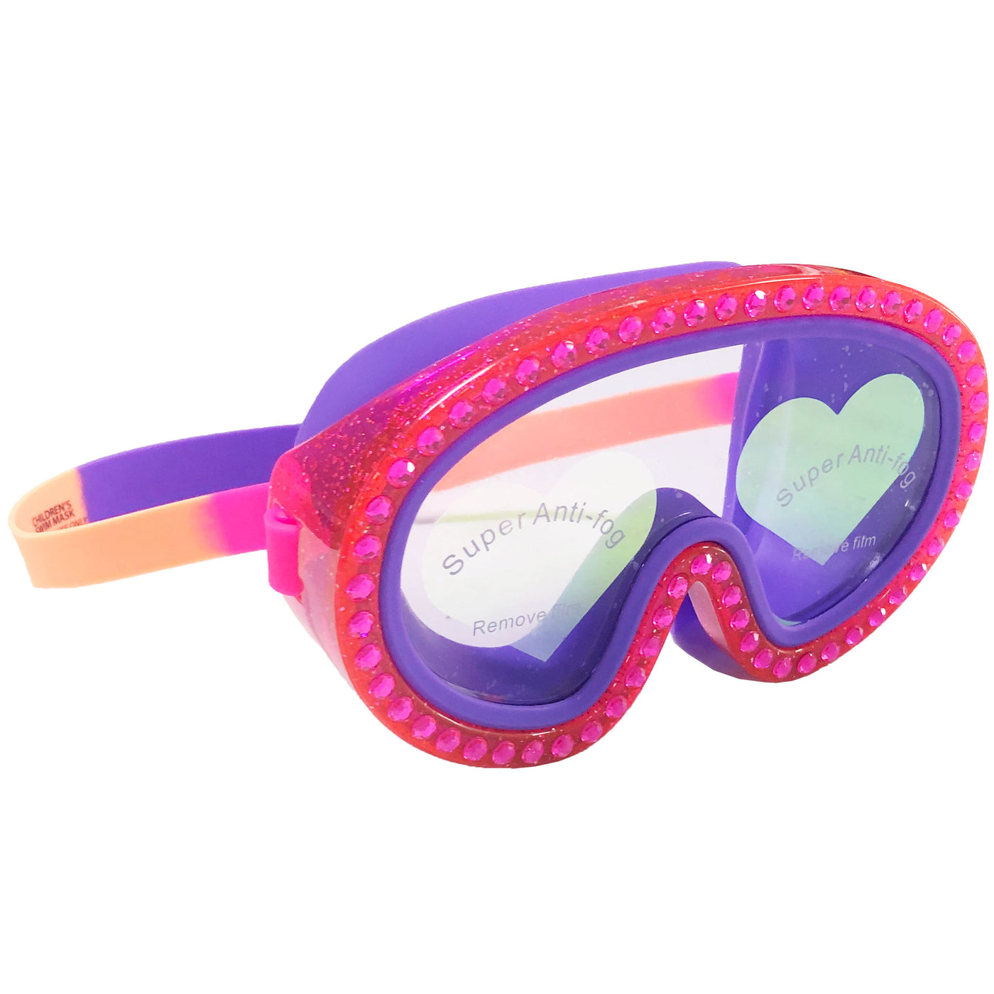 Glitter Heart Mask - I Love Blueberries Goggles Bling2o 