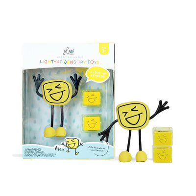 Glo Pals Character - Alex Yellow Bath Toy Jellystone 