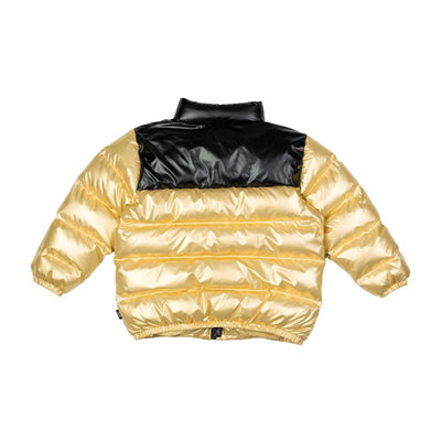 Gold Metallic Puff Padded Jacket With Lining Jacket Rock Your Baby 