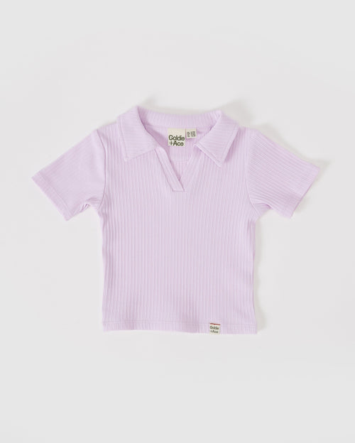Goldie & Ace Pia Collared T-Shirt - Pink