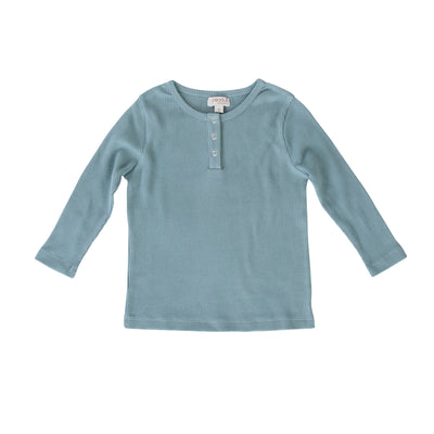 Halo Henley T-Shirt - Bluesurf Long Sleeve T-shirt Peggy 