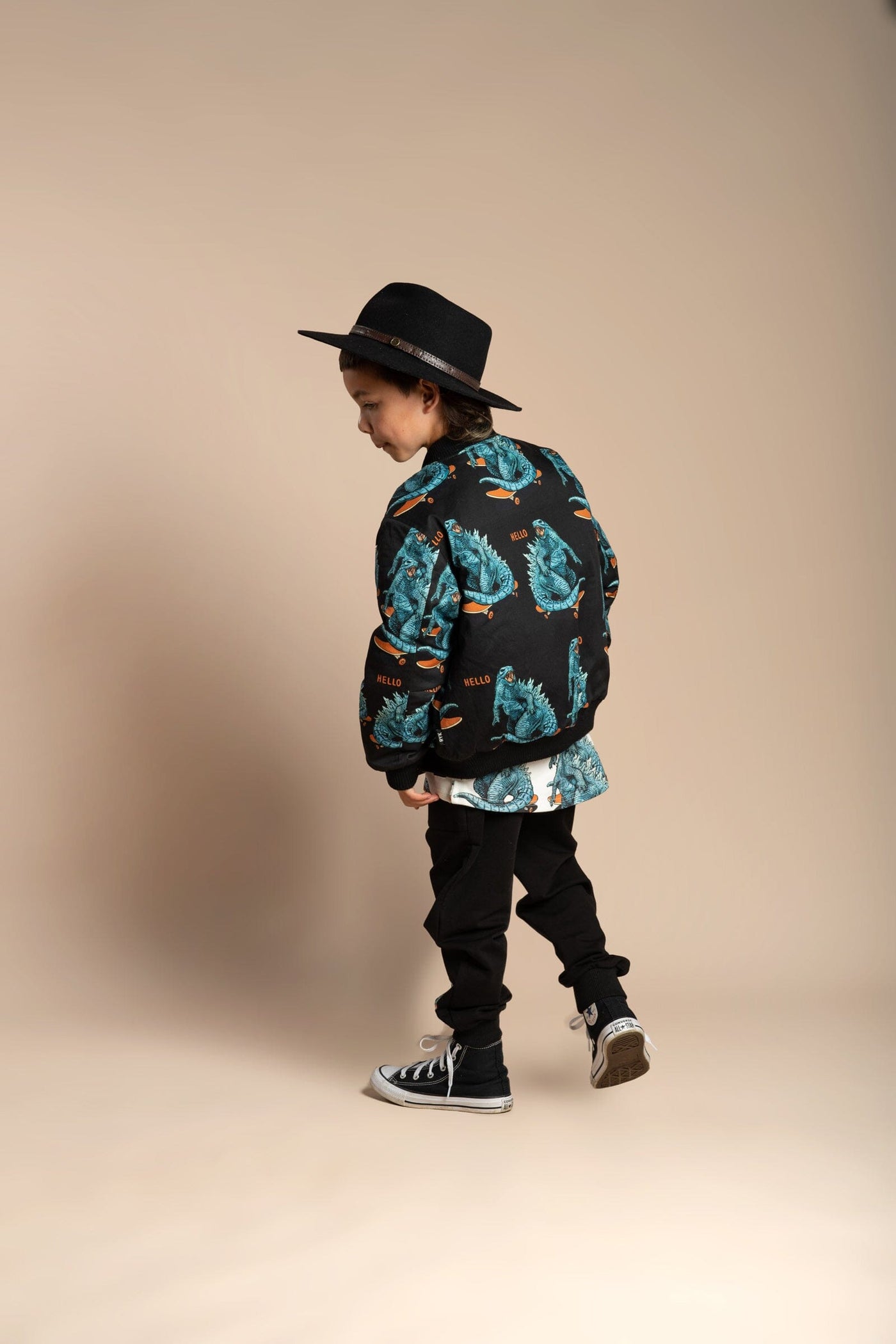 Hello Dino Bomber Jacket Jacket Rock Your Baby 