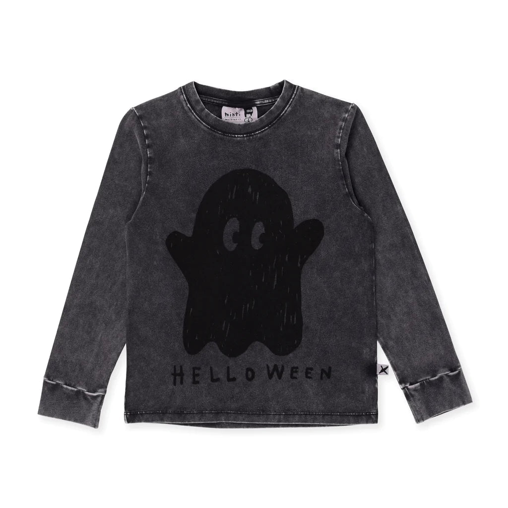 Helloween T-Shirt- Black Wash Long Sleeve T-shirt Minti 