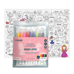 HeyDoodle - Classic Colouring & Doodle Mat | Sugar & Spice