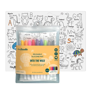 HeyDoodle - Classic Colouring & Doodle Mat | Into The Wild