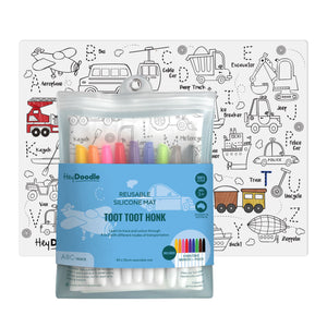 HeyDoodle - Classic Colouring & Doodle Mat | Toot Toot Honk