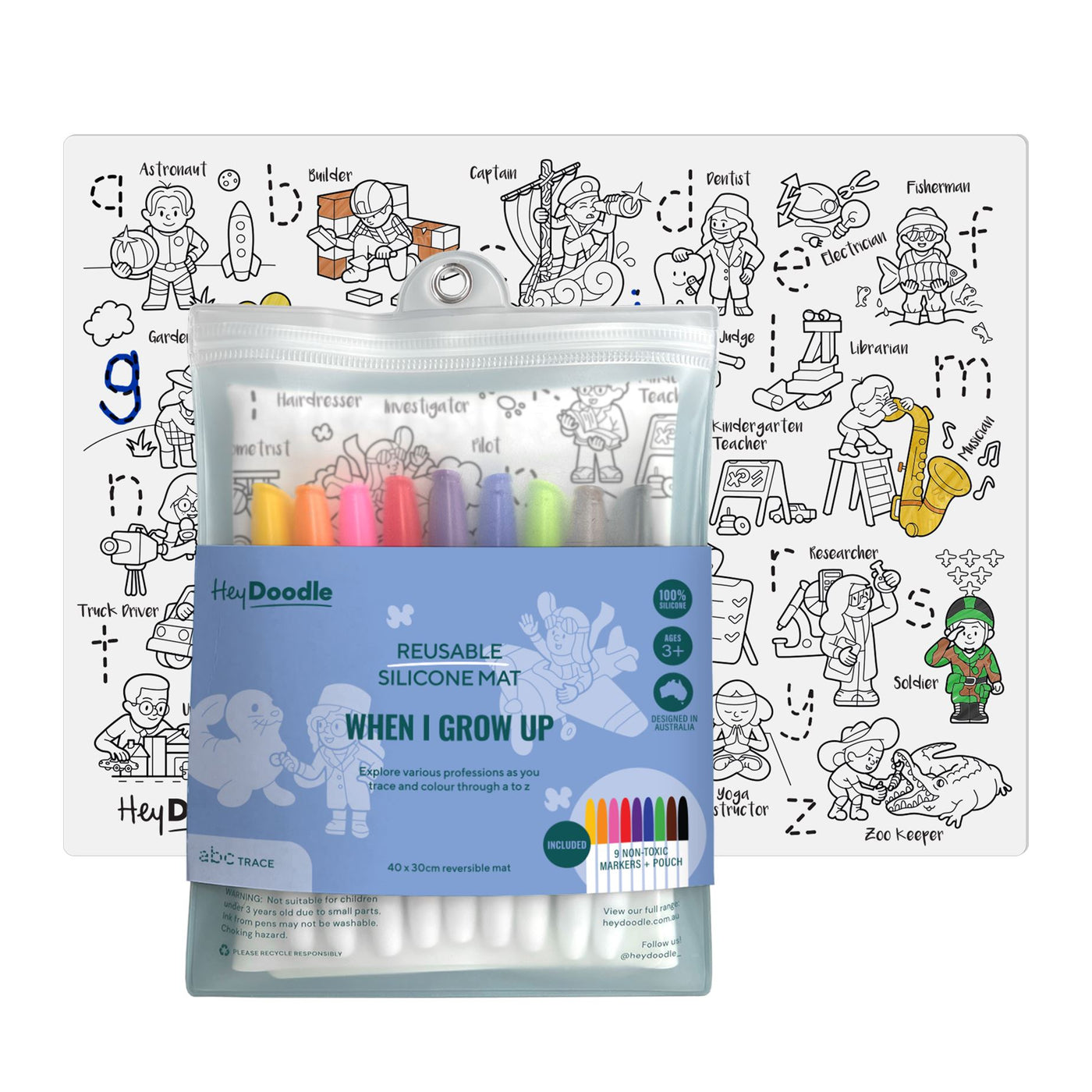 HeyDoodle Mat ABC - When I Grow Up Activity & Craft HeyDoodle 