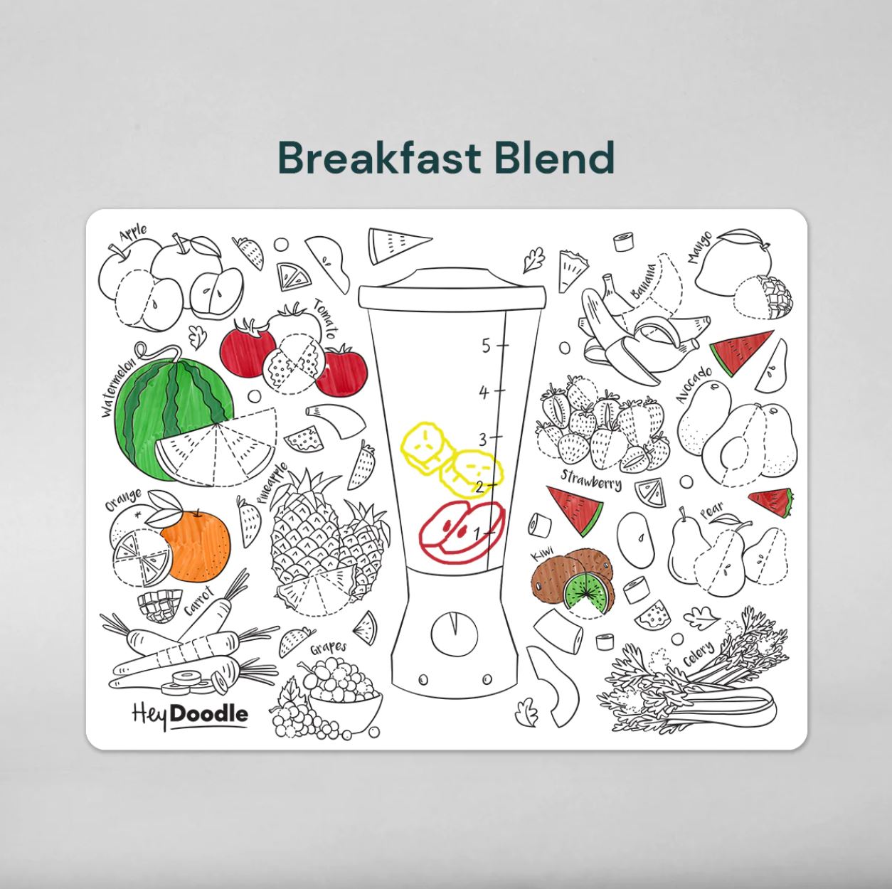 HeyDoodle Mat DRW - Breakfast Blend Activity & Craft HeyDoodle 