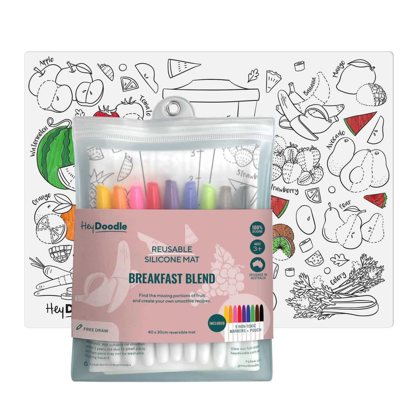 HeyDoodle Mat DRW - Breakfast Blend Activity & Craft HeyDoodle 