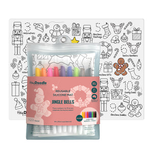 HeyDoodle - Classic Colouring & Doodle Mat | Jingle Bells