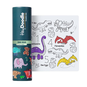 HeyDoodle - Mini Colouring & Doodle Mat | Dino Roar