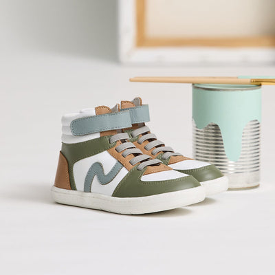 Hi-Top - Khaki Mix Sneakers Pretty Brave 