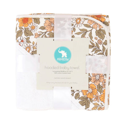 Hooded Towel - Daisy Towel All 4 Ella 