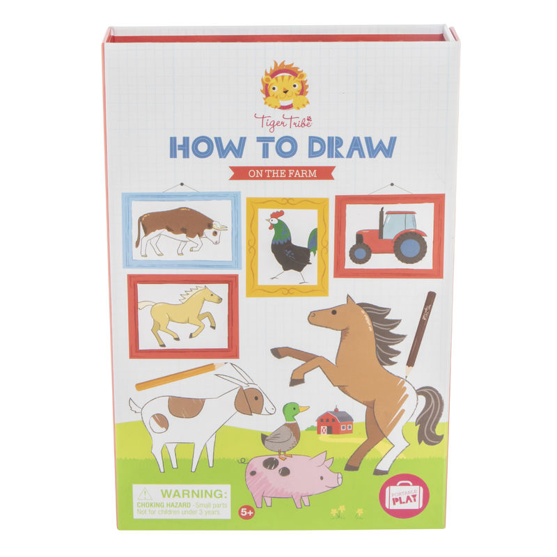 How-To-Draw- On The Farm Arts & Crafts Tiger Tribe 