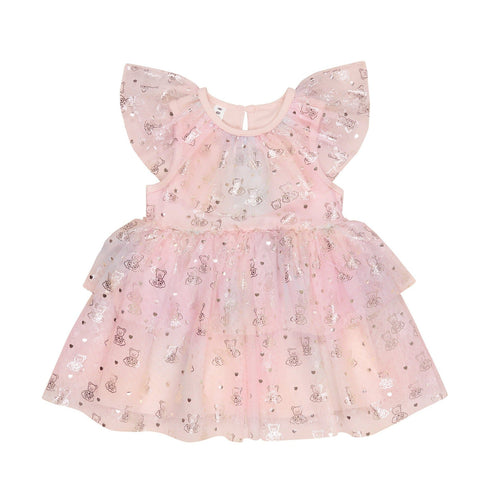 Huxbaby - Cloud Bear Tiered Party Dress - HB103S23