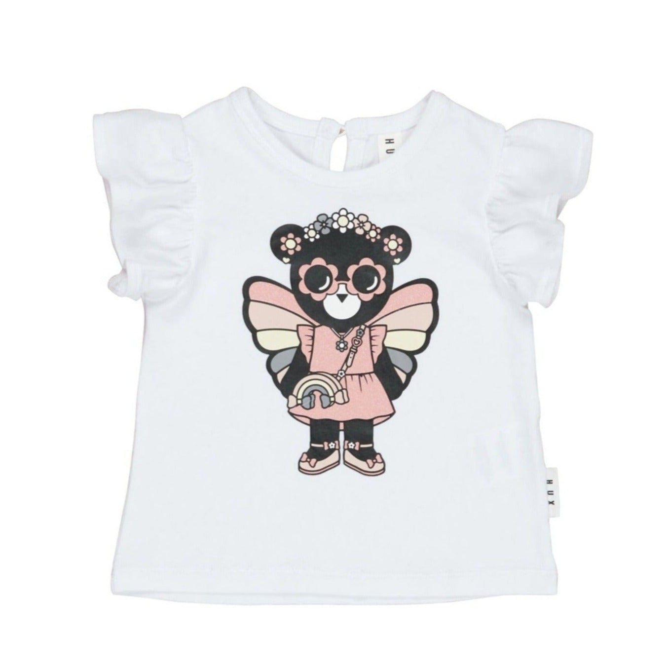 Huxbaby Fairy Bear Frill T-Shirt HB219S23 Short Sleeve T-Shirt Huxbaby 