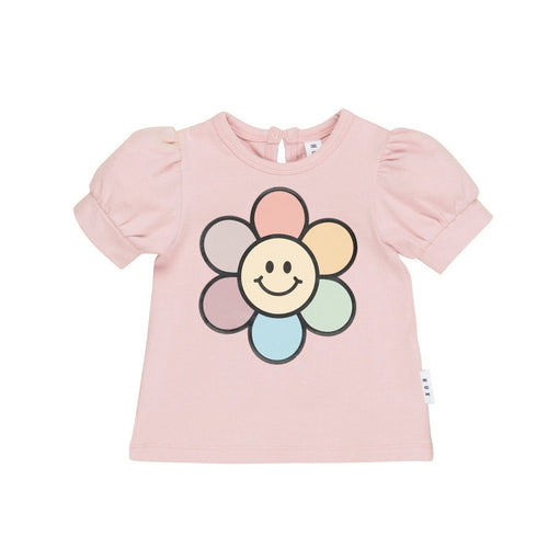 Huxbaby - Rainbow Daisy Puff T-Shirt - HB226S23