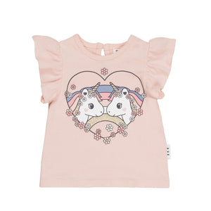 Huxbaby - Unicorn Heart Frill T-Shirt - HB220S23