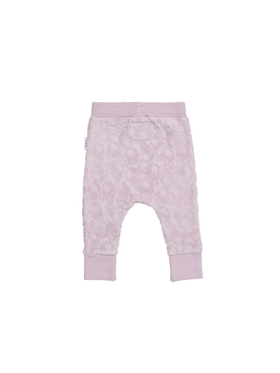 Huxbear Lavender Terry Drop Crotch Pant HB614W23 Pants Huxbaby 