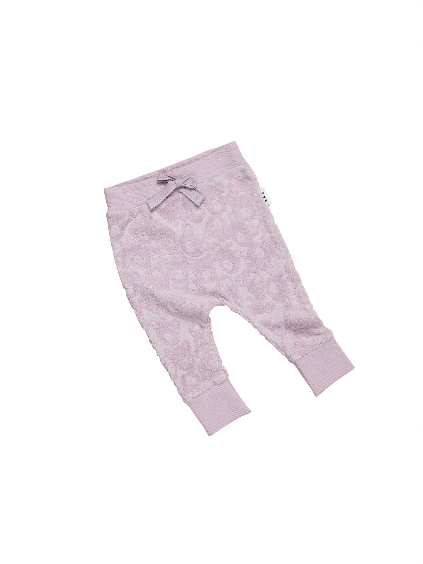 Huxbear Lavender Terry Drop Crotch Pant HB614W23 Pants Huxbaby 