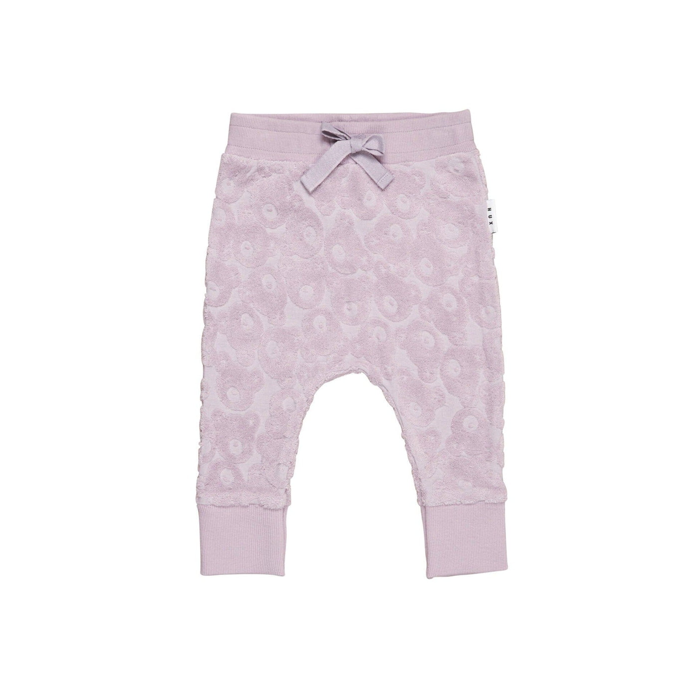 Huxbear Lavender Terry Drop Crotch Pant HB614W23 Pants Huxbaby 