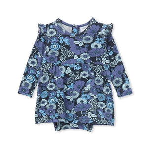 Milky - Indigo Frill Baby Dress