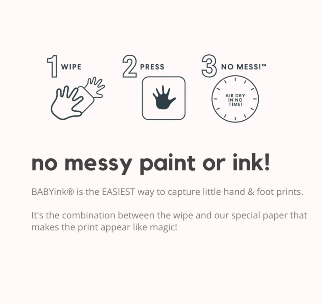 Ink-less Print Kit Arts & Crafts Babyink 