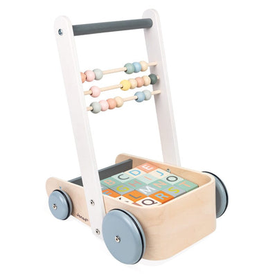 Janod Cocoon Walker with Blocks Wooden Toy Janod 