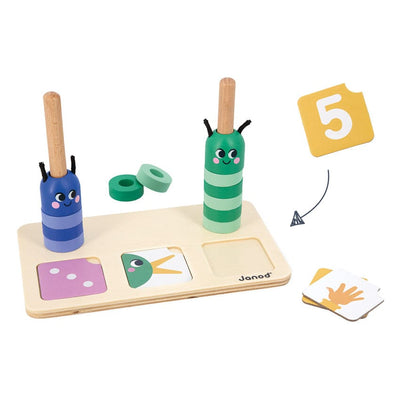 Janod Counting Caterpillars Educational Toy Janod 