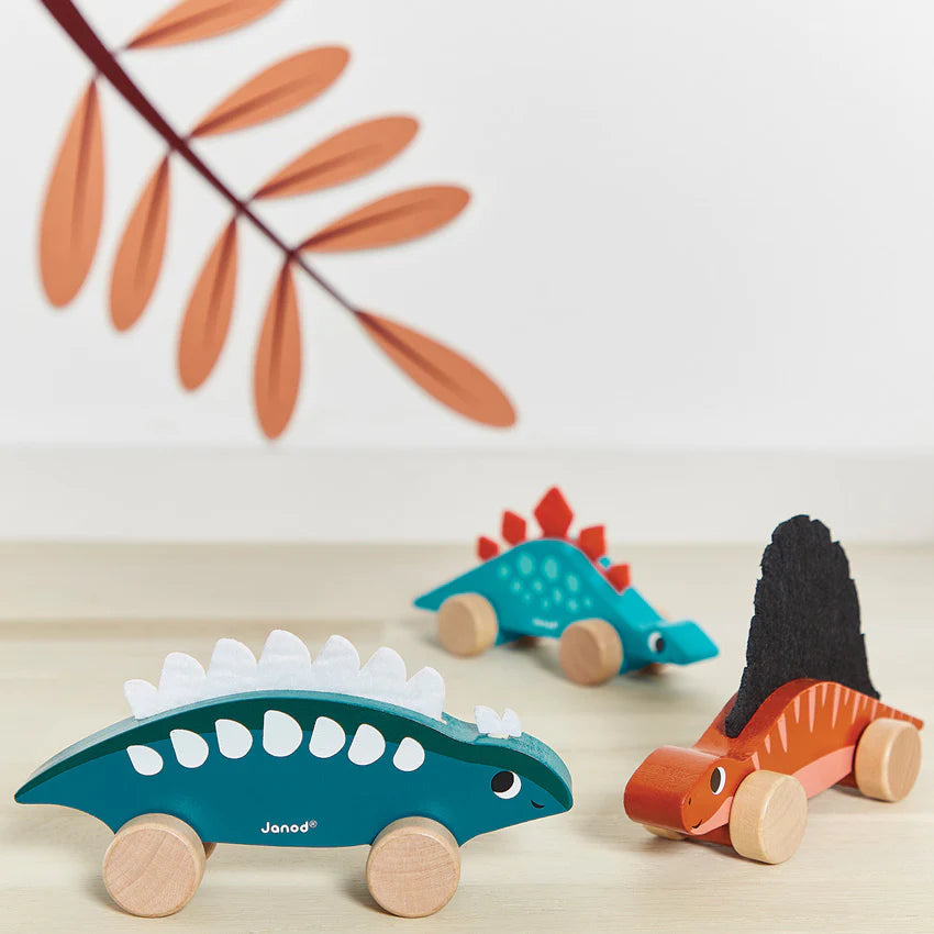 Janod Dino Push-Alongs Wooden Toy Janod 