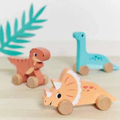 Janod Dino Push-Alongs Wooden Toy Janod 