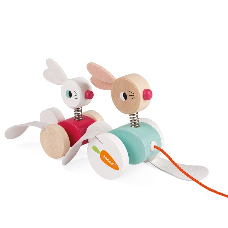 Janod Pull-along Rabbits Sensory Toy Janod 